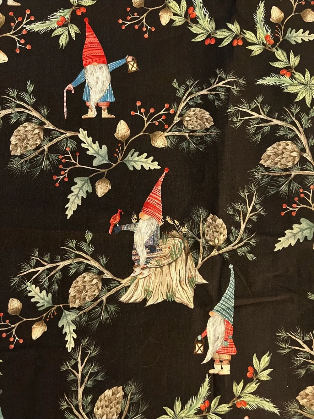 Pottery Barn Forest Gnome Shower Curtain